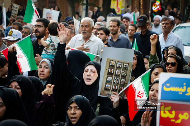 وداع قهرمانانه با سردار شهید مهدی ربانی و شهدای تجاوز رژیم صهیونیستی در اصفهان - 2