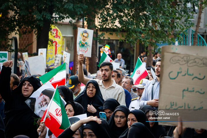 وداع قهرمانانه با سردار شهید مهدی ربانی و شهدای تجاوز رژیم صهیونیستی در اصفهان - 2