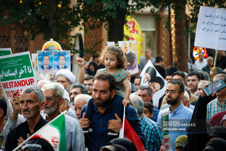 وداع قهرمانانه با سردار شهید مهدی ربانی و شهدای تجاوز رژیم صهیونیستی در اصفهان - 2