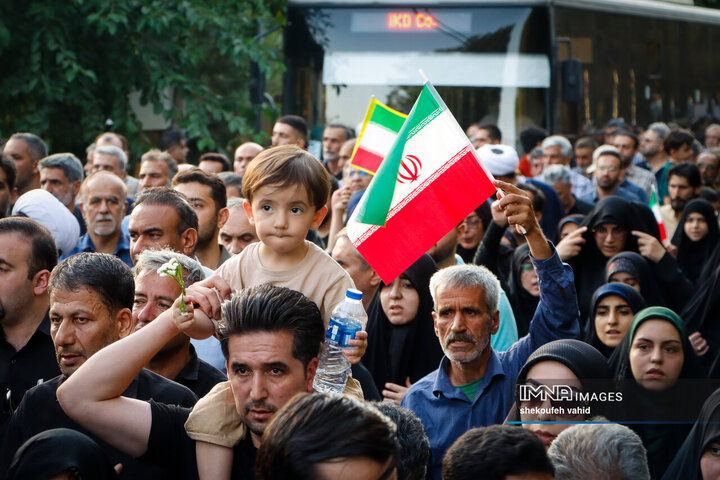 وداع قهرمانانه با سردار شهید مهدی ربانی و شهدای تجاوز رژیم صهیونیستی در اصفهان - 2