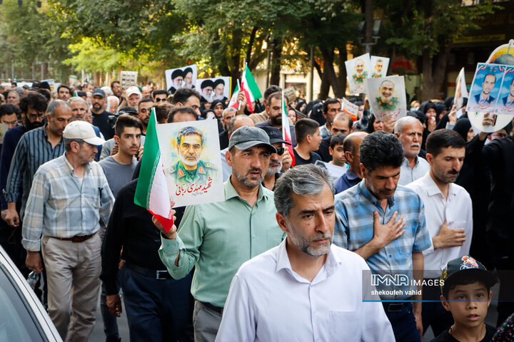 وداع قهرمانانه با سردار شهید مهدی ربانی و شهدای تجاوز رژیم صهیونیستی در اصفهان - 2