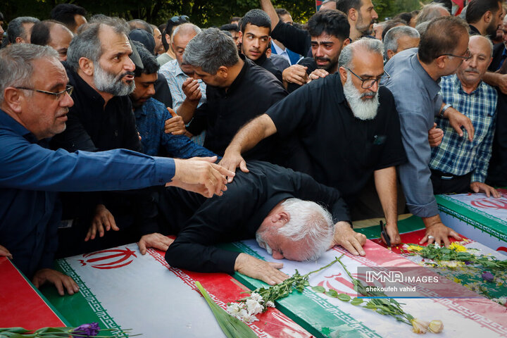 وداع قهرمانانه با سردار شهید مهدی ربانی و شهدای تجاوز رژیم صهیونیستی در اصفهان - 2