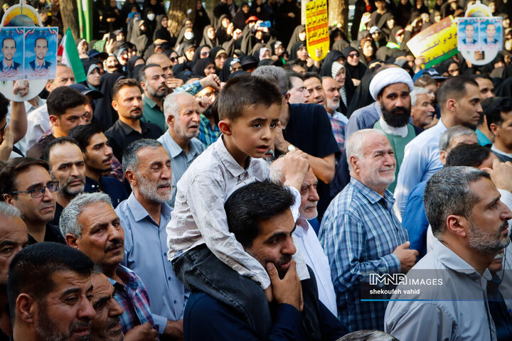 وداع قهرمانانه با سردار شهید مهدی ربانی و شهدای تجاوز رژیم صهیونیستی در اصفهان - 2