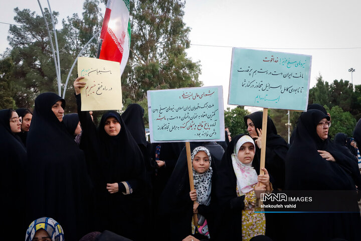 وداع قهرمانانه با سردار شهید مهدی ربانی و شهدای تجاوز رژیم صهیونیستی در اصفهان - 2