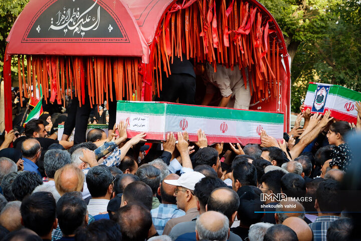 وداع قهرمانانه با سردار شهید مهدی ربانی و شهدای تجاوز رژیم صهیونیستی در اصفهان - 2