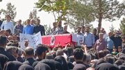 تشییع پیکر شهید «علی عسگری» در کنگاور