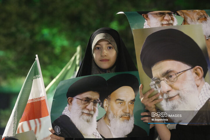 تجمع مردم تبریز در حمایت از پاسخ قاطع ایران به تجاوز امریکا