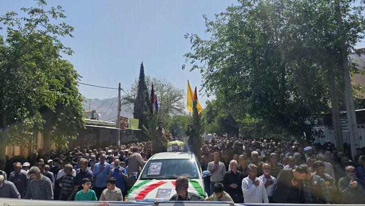 پیکر شهید «مرتضی بهرامی» در خاک آرام گرفت + فیلم