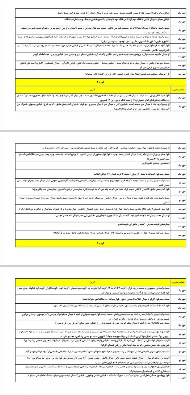 جدول کامل خاموشی برق یزد چهارشنبه ۴ تیر ۱۴۰۴ / زمان‌بندی قطعی برق گروه‌های مختلف