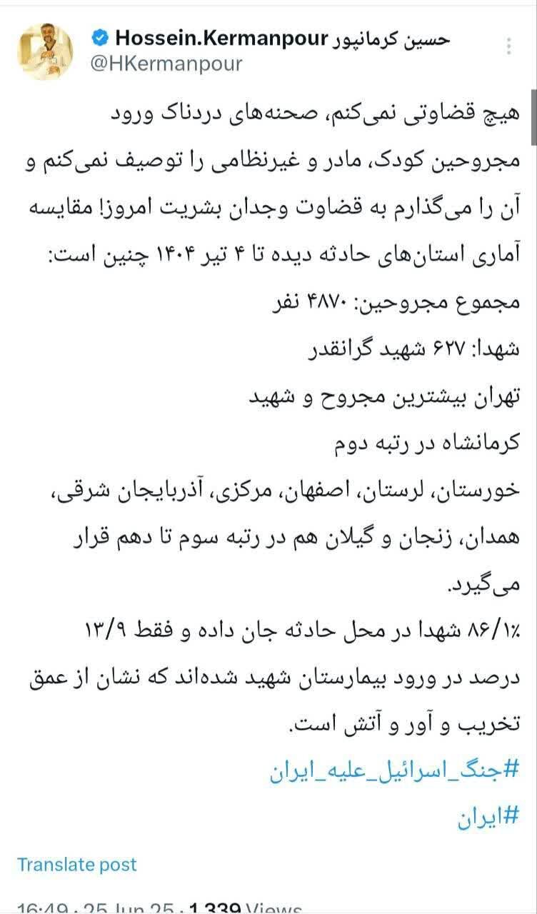 آخرین آمار شهدا و مجروحان تجاوز رژیم جعلی صهیونیستی