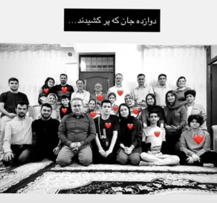 ۱۲ جانی که پرکشیدند