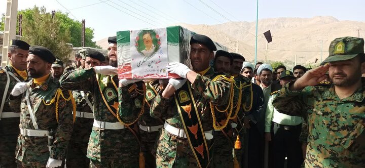 فیلم| تشییع شهید امین عسگری در شهر گهرو