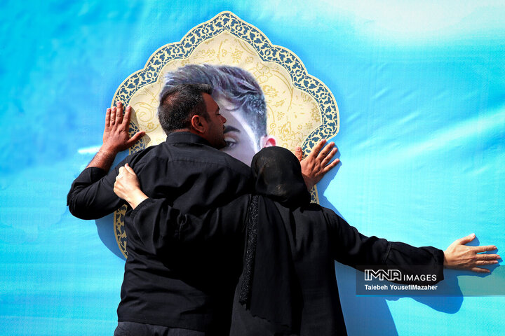 مراسم تشییع پیکر شهدای حملات رژیم صهیونیستی در همدان