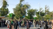 فیلم| استقبال از کاروان نمادین امام حسین ( ع) در چادگان