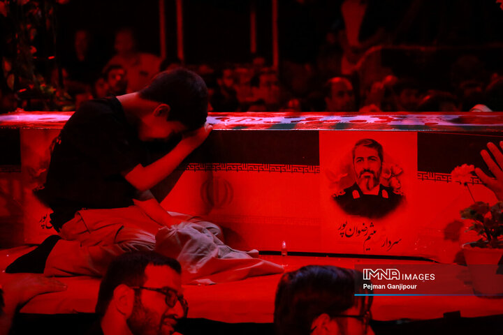 مراسم وداع با سردار شهید میثم رضوان‌پور