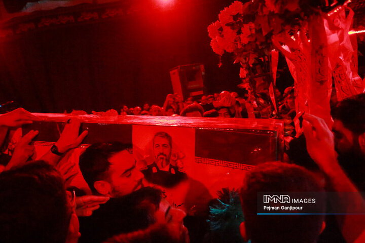 مراسم وداع با سردار شهید میثم رضوان‌پور