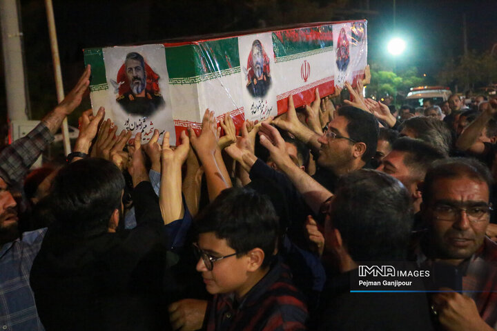 مراسم وداع با سردار شهید میثم رضوان‌پور