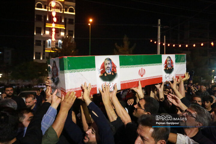 مراسم وداع با سردار شهید میثم رضوان‌پور