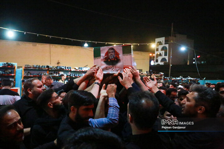 مراسم وداع با سردار شهید میثم رضوان‌پور