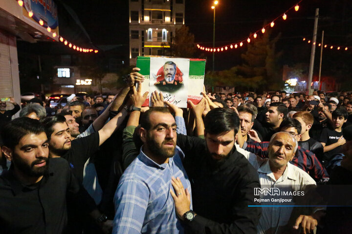 مراسم وداع با سردار شهید میثم رضوان‌پور