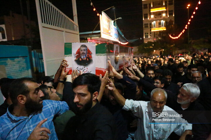 مراسم وداع با سردار شهید میثم رضوان‌پور