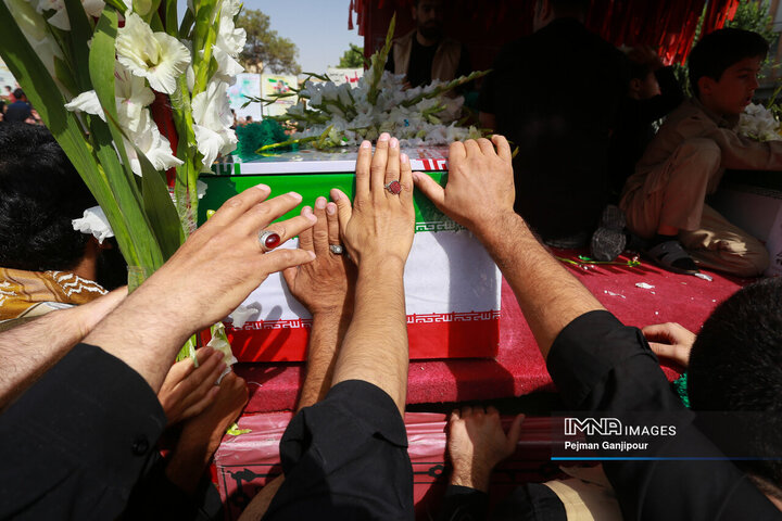 مراسم تشییع سردار شهید میثم رضوان‌پور