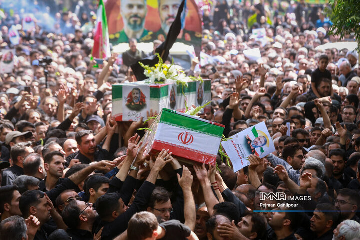 مراسم تشییع سردار شهید میثم رضوان‌پور