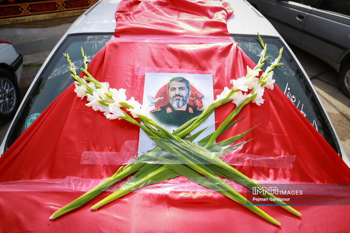 مراسم تشییع سردار شهید میثم رضوان‌پور