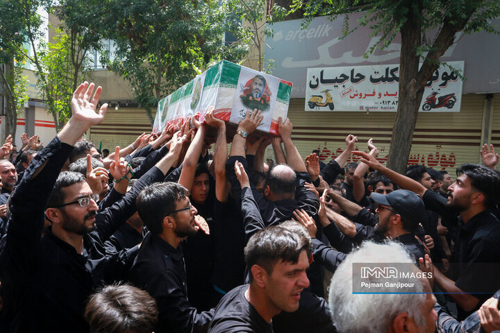 مراسم تشییع سردار شهید میثم رضوان‌پور