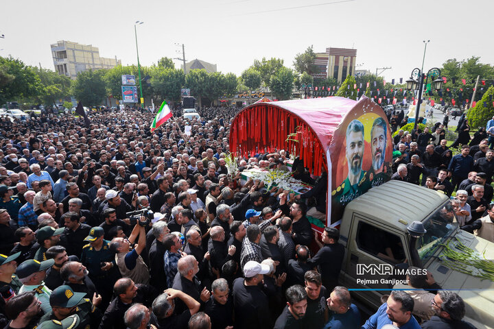 مراسم تشییع سردار شهید میثم رضوان‌پور