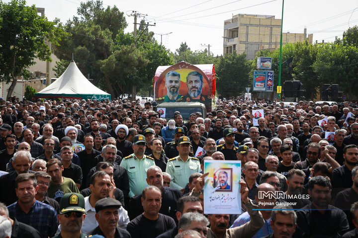 مراسم تشییع سردار شهید میثم رضوان‌پور