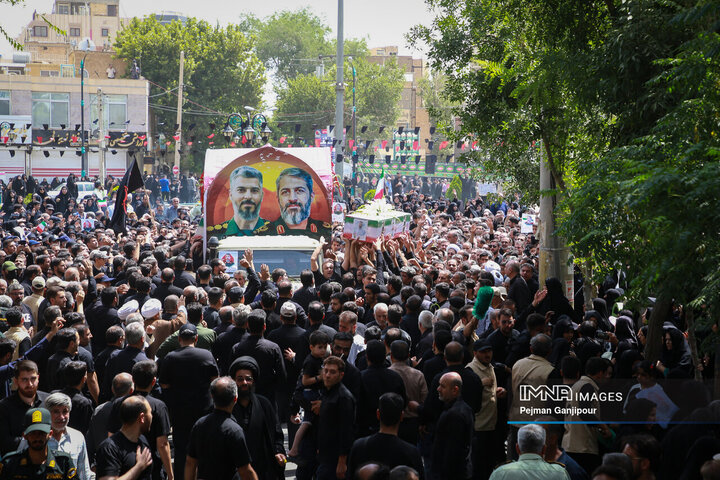 مراسم تشییع سردار شهید میثم رضوان‌پور