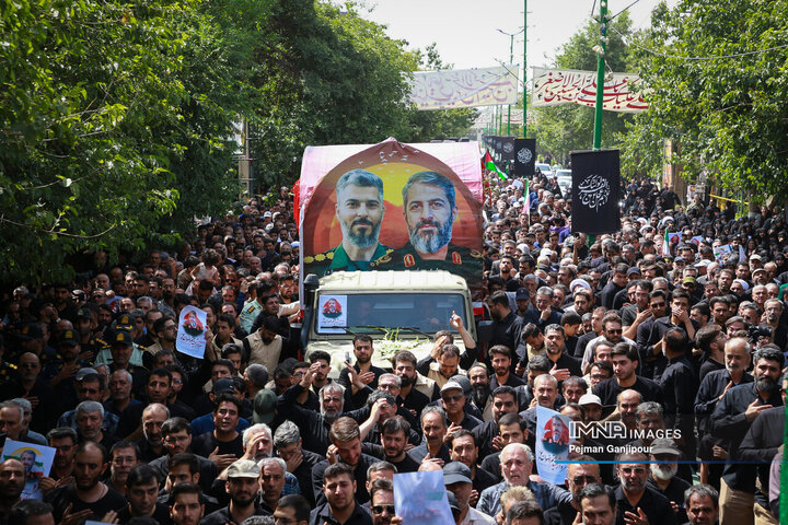 مراسم تشییع سردار شهید میثم رضوان‌پور