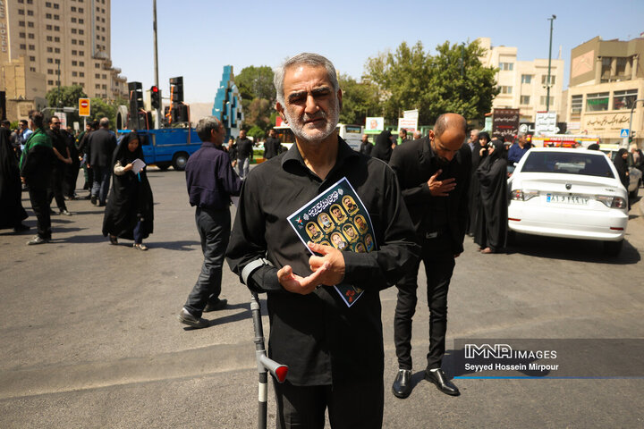 مراسم تشییع 15 شهید تجاوز رژیم صهیونیستی به کشور در همدان