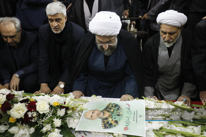 تشییع سرهنگ شهید مهدی رضازاده در تبریز