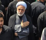 حضور حجت‌الاسلام والمسلمین اژه‌ای در مراسم تشییع شهدای اقتدار + فیلم