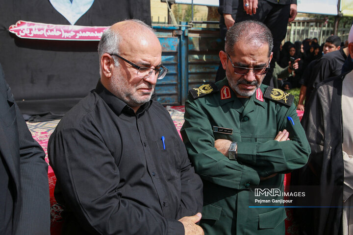 مراسم تشییع سردار شهید میثم رضوان‌پور