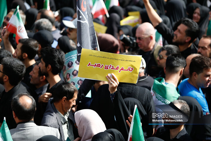 مراسم تشییع شهدای اقتدار ایران در تهران