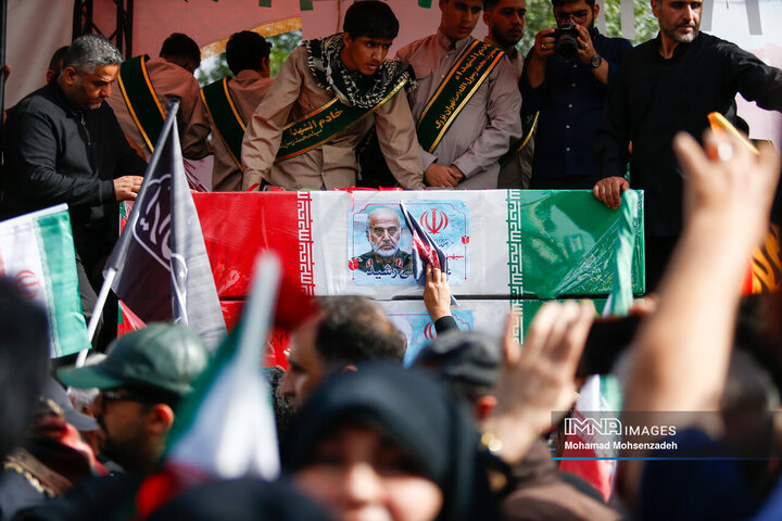 مراسم تشییع شهدای اقتدار ایران در تهران