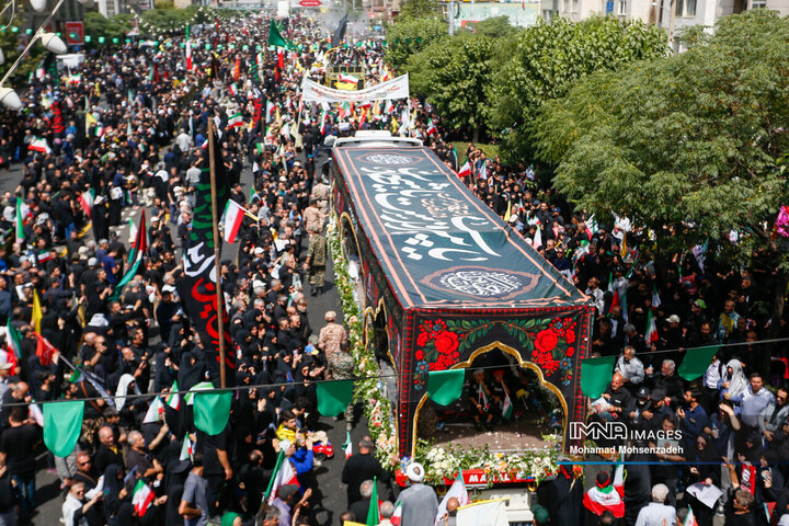 مراسم تشییع شهدای اقتدار ایران در تهران