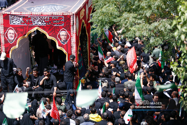 مراسم تشییع شهدای اقتدار ایران در تهران