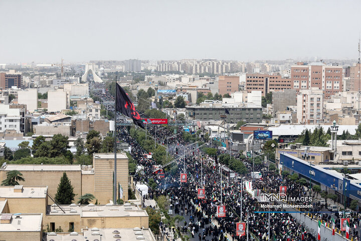مراسم تشییع شهدای اقتدار ایران در تهران