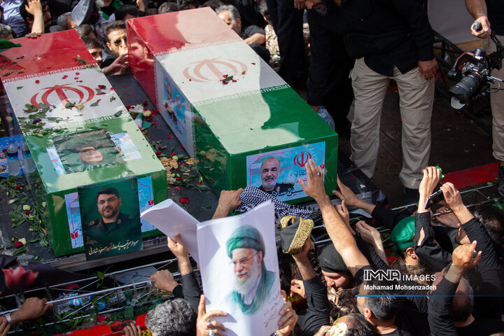 مراسم تشییع شهدای اقتدار ایران در تهران