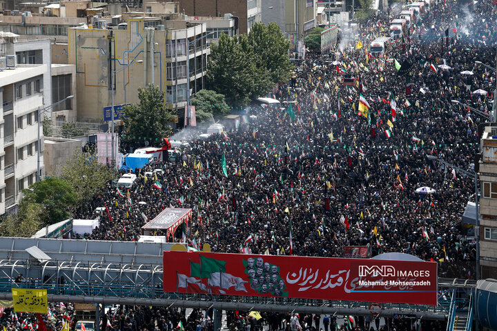 بازتاب مراسم باشکوه تشییع شهدای اقتدار ملی در رسانههای جهان - ایمنا