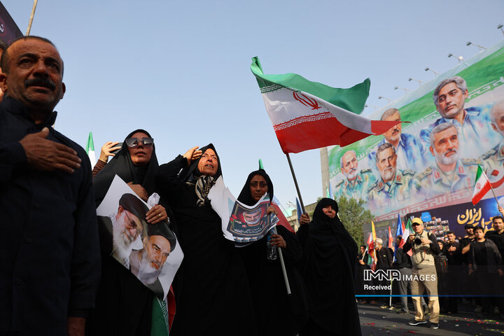 مراسم تشییع شهدای اقتدار ایران در تهران