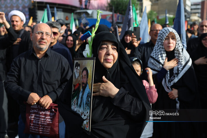 مراسم تشییع شهدای اقتدار ایران در تهران
