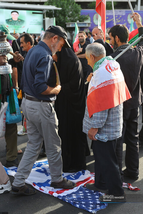 مراسم تشییع شهدای اقتدار ایران در تهران