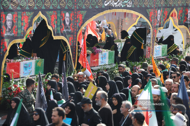 مراسم تشییع شهدای اقتدار ایران در تهران