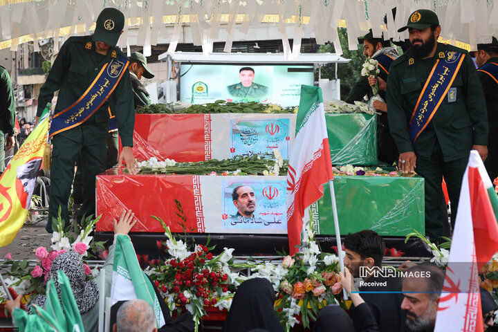 مراسم تشییع شهدای اقتدار ایران در تهران