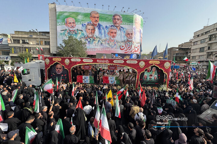مراسم تشییع شهدای اقتدار ایران در تهران